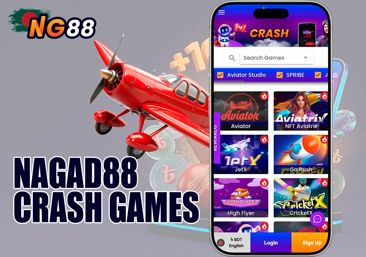 Play Aviator and popular crash instant win games at Nagad88.