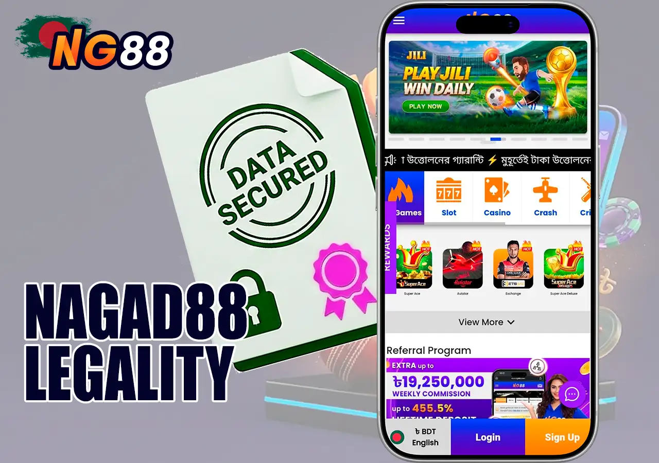 Legality, gaming license and regulation of Nagad88.