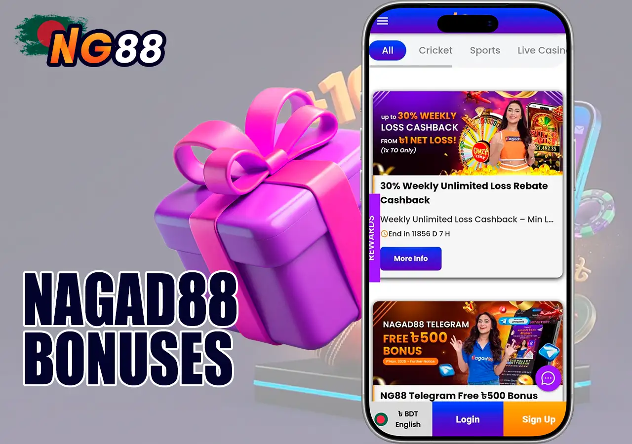 Exciting promotions and 100% welcome bonus at Nagad88.